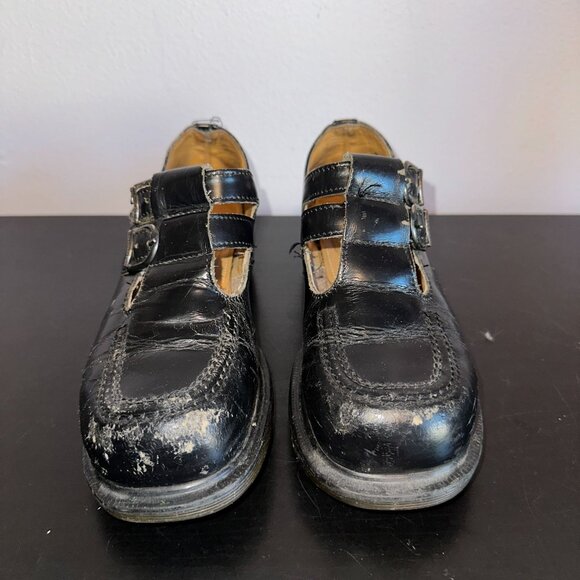 Vintage Dr. Martens Mary Jane Double Strap Buckle Grunge 90s England UK 4 US 6 - Picture 11 of 11